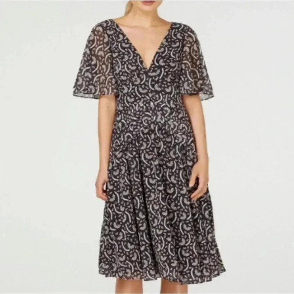 {Stevie May} Kaboki Fan Print Gatsby Dress - Picture 1 of 16